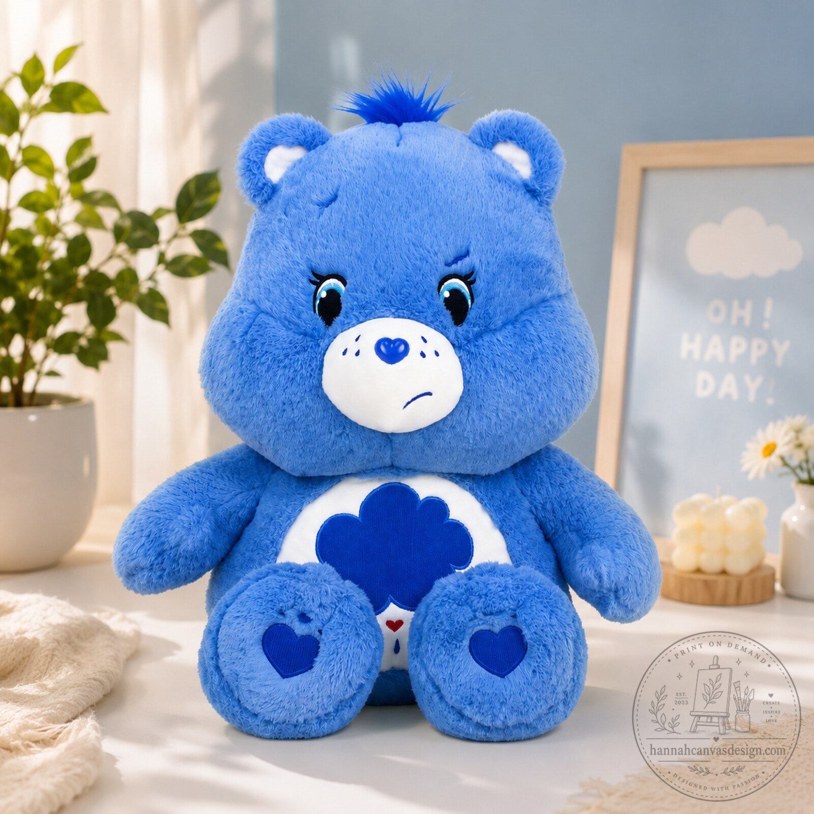 Care Bears Grumpy Bear Blue Plush Toy 4 Care Bears Grumpy Bear Blue Plush Toy