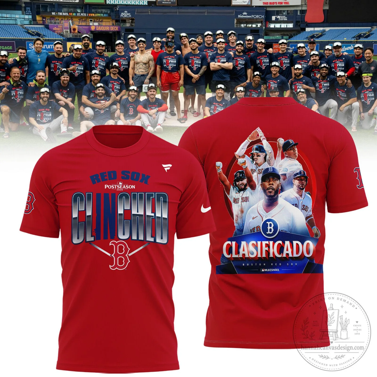 Boston Red Sox Clinched Postseason 2026 Major League Baseball T-Shirt