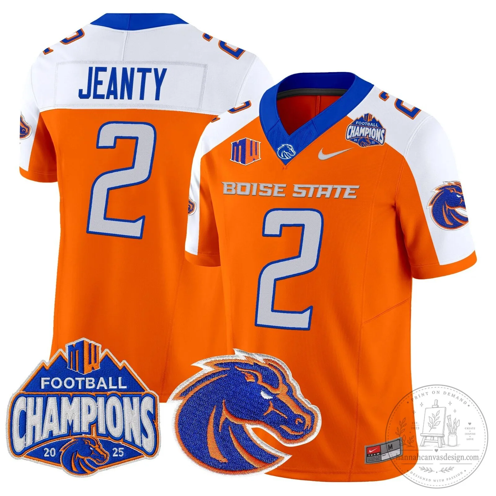 Boise State Broncos Football 2025 Mountain West Champions Jersey 67 Boise State Broncos Football 2025 Mountain West Champions Jersey