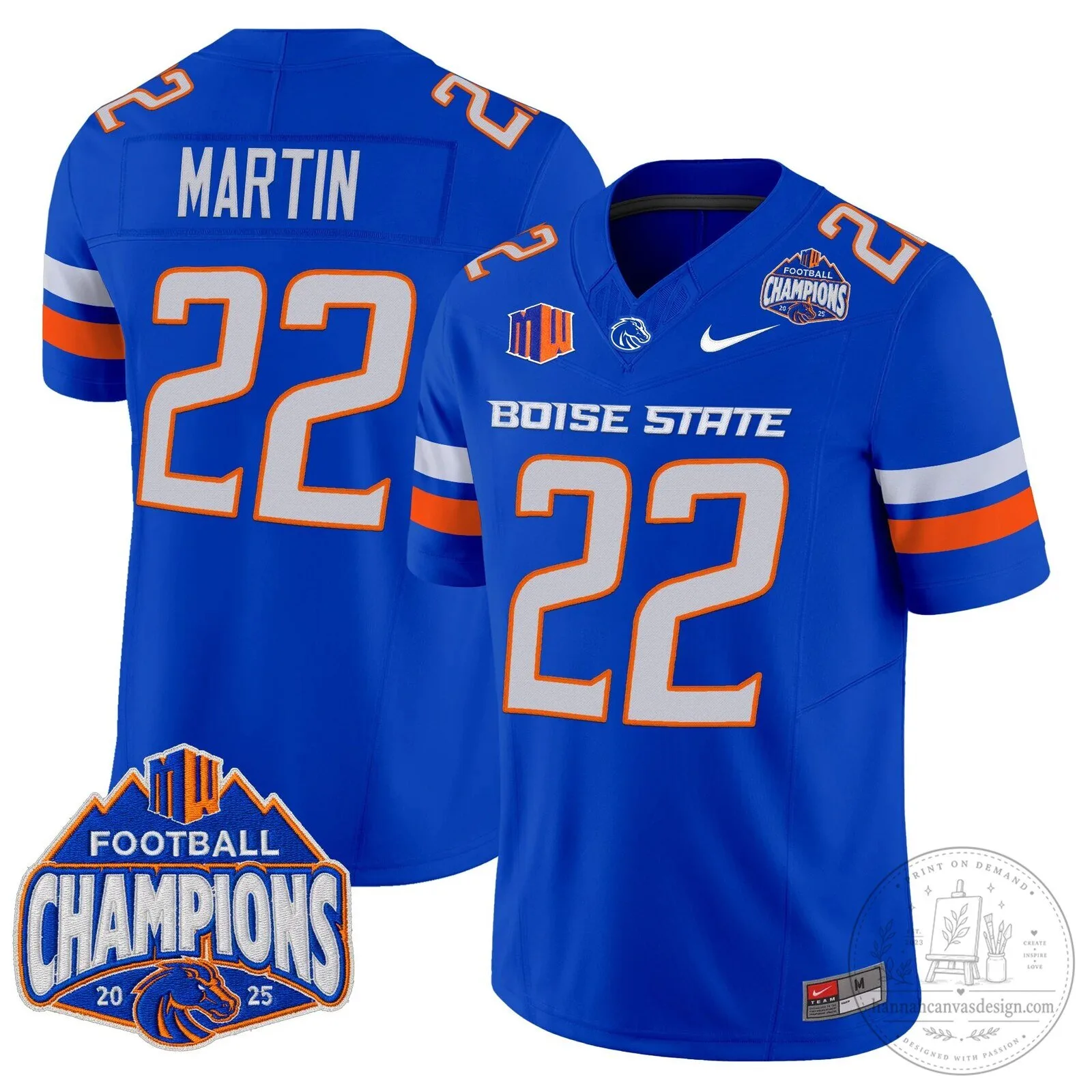 Boise State Broncos Football 2025 Mountain West Champions Jersey 78 Boise State Broncos Football 2025 Mountain West Champions Jersey