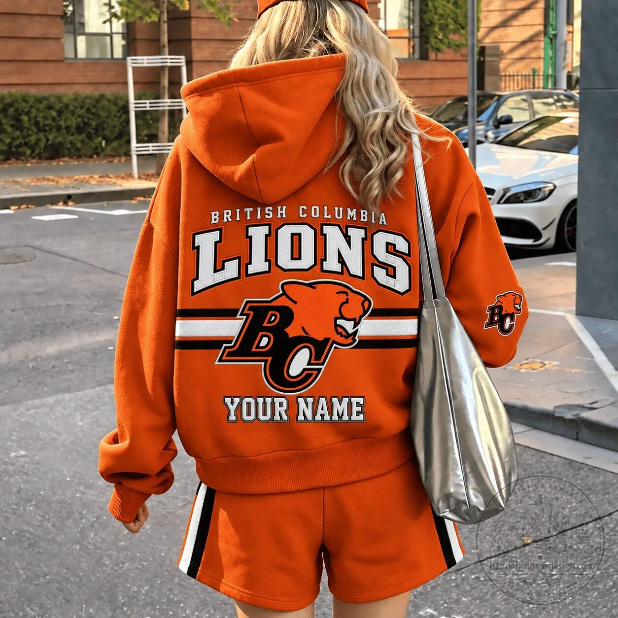 British Columbia Lions Football Club Orange Hoodie