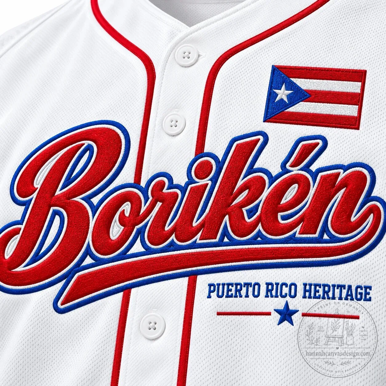 Puerto Rico Boriken Heritage Custom Name Baseball Jersey 9 Puerto Rico Boriken Heritage Custom Name Baseball Jersey