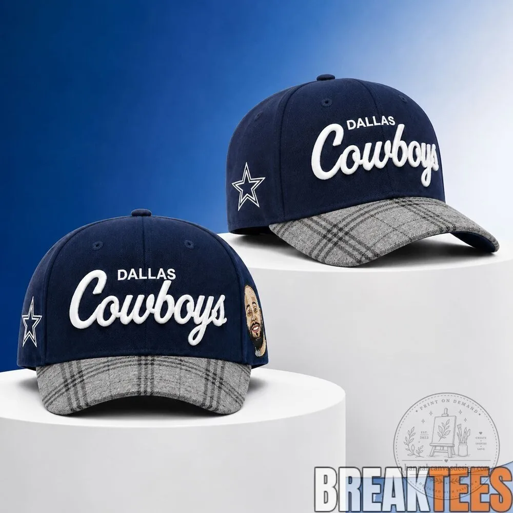 Dallas Cowboys Dak Prescott Face Embroidered Baseball Cap Hat