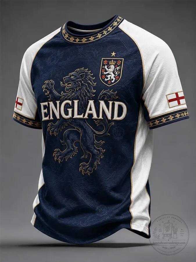England Football Lion Crest Men's Short-Sleeve T-Shirt