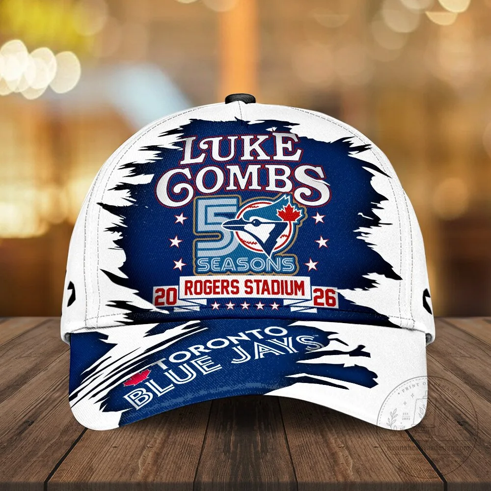 Luke Combs Toronto Blue Jays Rogers Stadium 50 Seasons Baseball Cap Hat