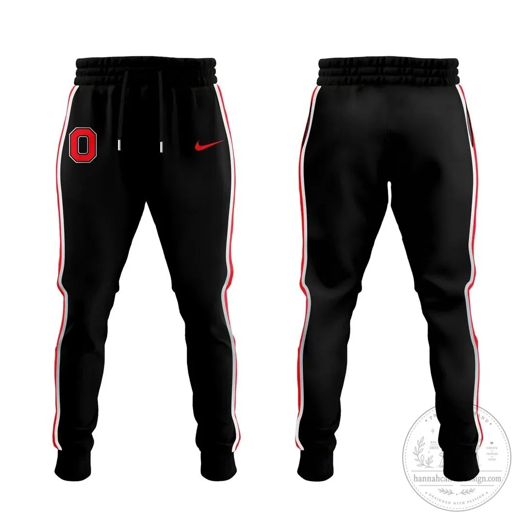 Ohio State Football Buckeyes Tunnel Vision Uniform Black Hoodie 5 Ohio State Football Buckeyes Tunnel Vision Uniform Black Hoodie
