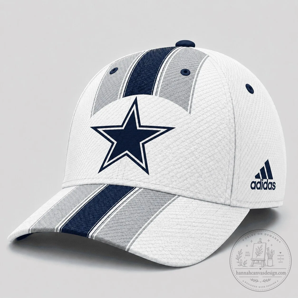 Dallas Cowboys National Football League Triple Stripe Premium Classic Cap Hat