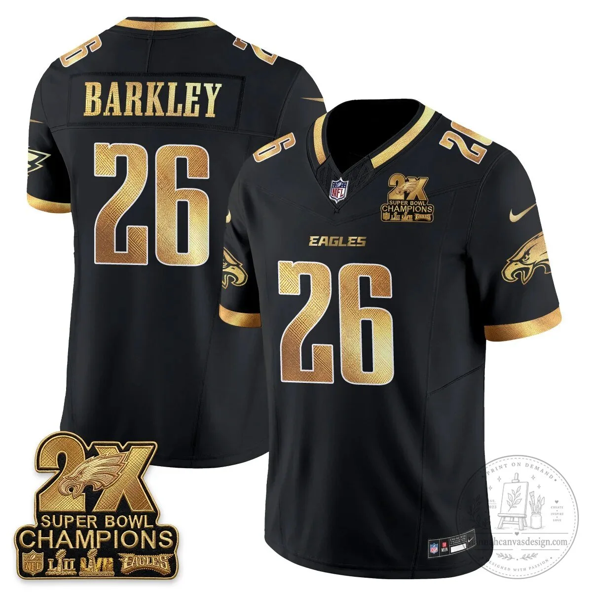 Philadelphia Eagles Fan Jalen Hurts Super Bowl Champions Black Football Jersey 56 Philadelphia Eagles Fan Jalen Hurts Super Bowl Champions Black Football Jersey