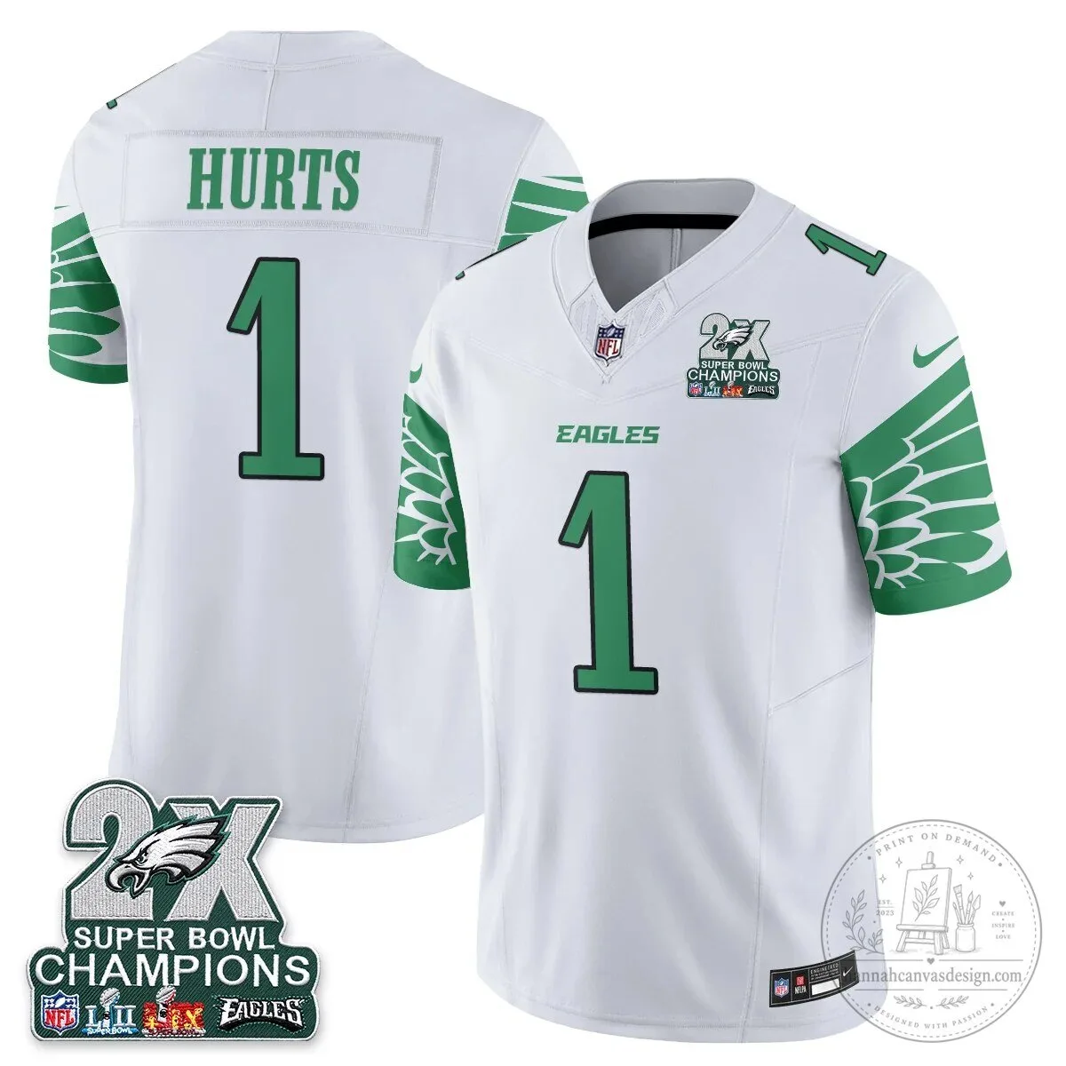 Philadelphia Eagles Fan Jalen Hurts Super Bowl Champions Black Football Jersey 77 Philadelphia Eagles Fan Jalen Hurts Super Bowl Champions Black Football Jersey