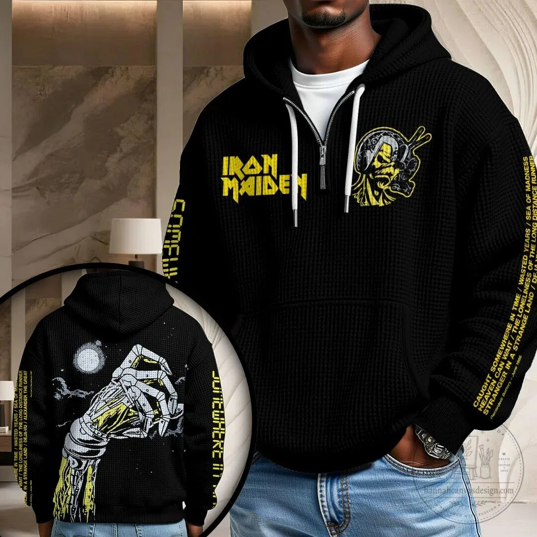 Iron Maiden Somewhere In Time Album Art Heavy Metal Music Hoodie