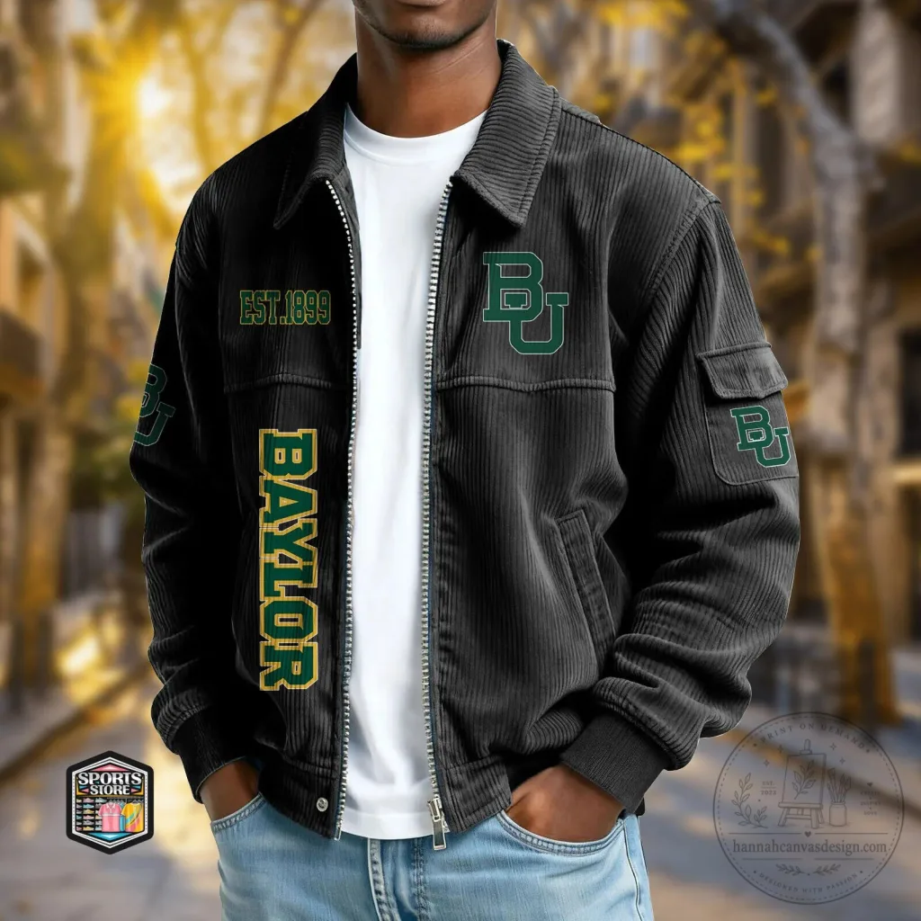 Baylor Bears University Established 1899 Corduroy Jacket Baylor Bears University Established 1899 Corduroy Jacket
