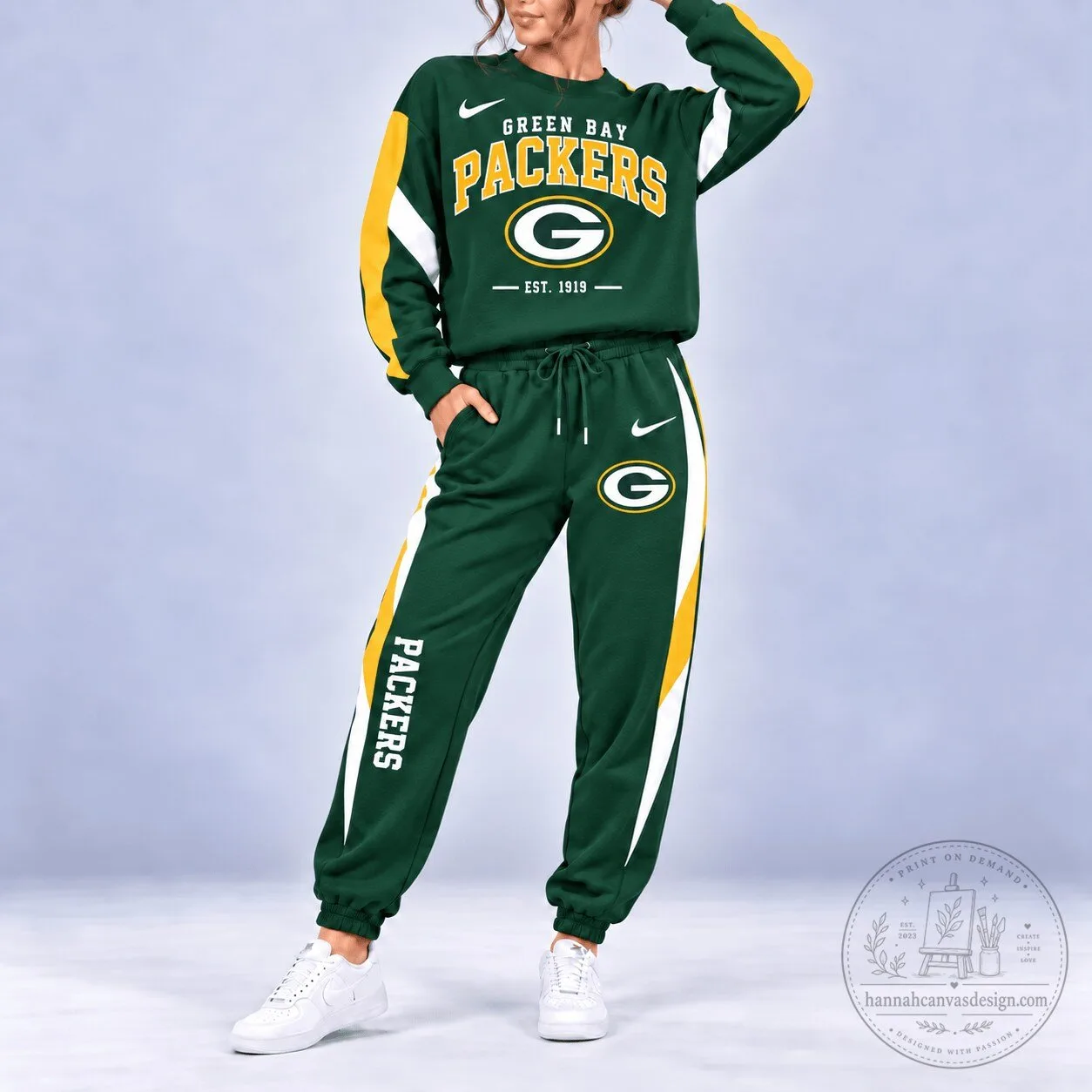 Green Bay Packers National Football League Team Spirit Crewneck Sweatshirt