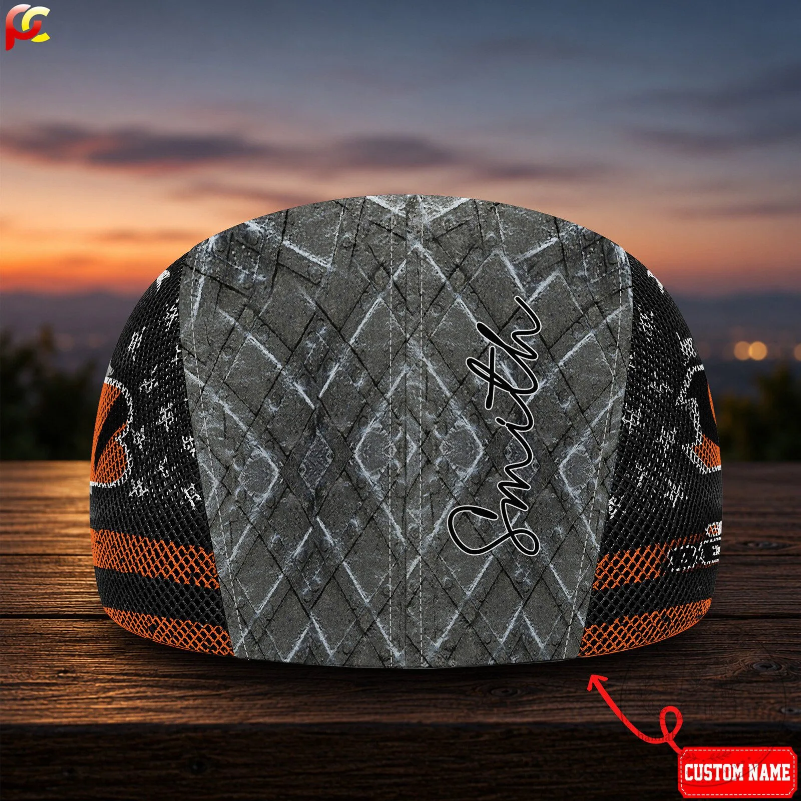 Cincinnati Bengals Distressed Logo Golf Flat Cap 7 Cincinnati Bengals Distressed Logo Golf Flat Cap