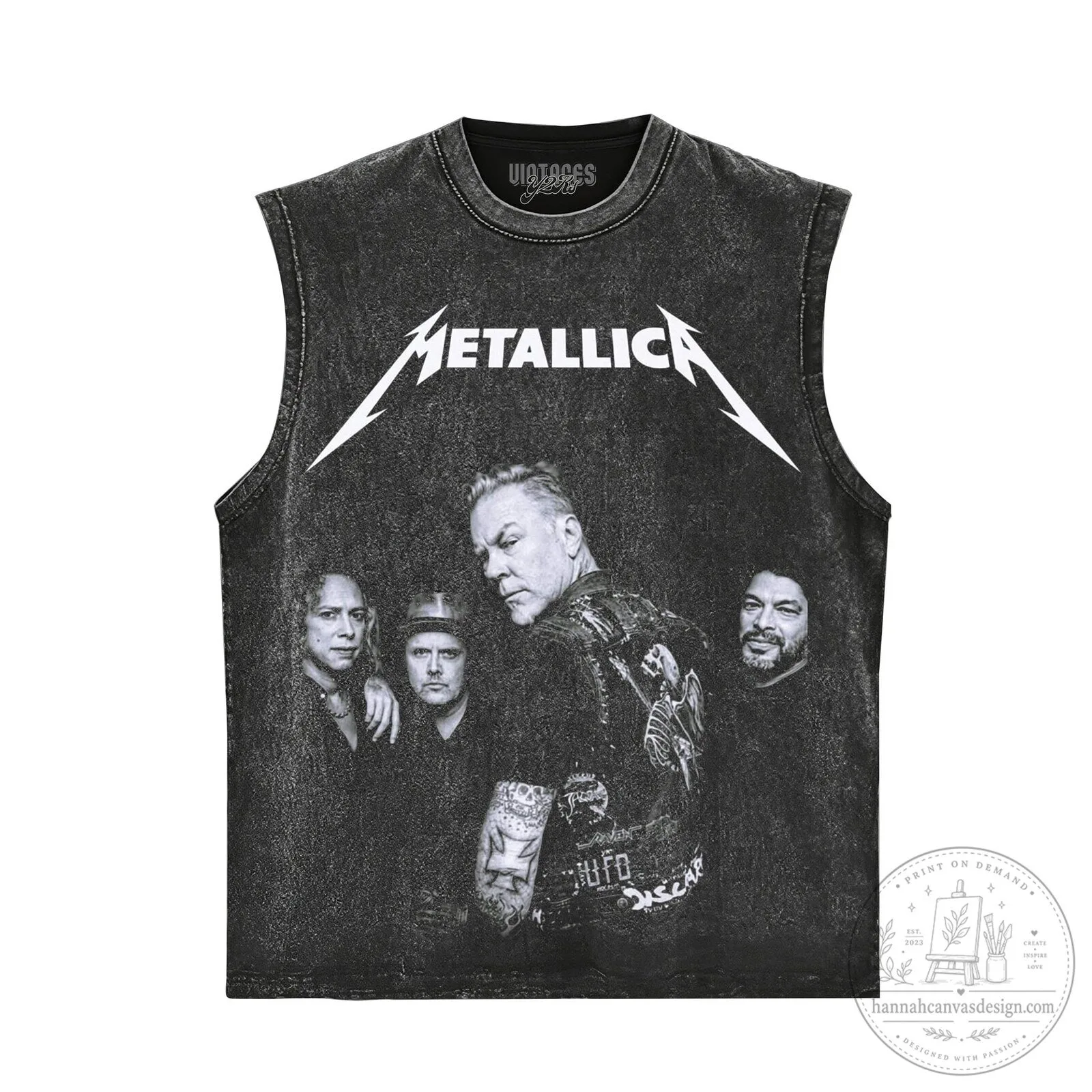 Metallica Band Members Black and White Photo Graphic Print T-Shirt 9 Metallica Band Members Black and White Photo Graphic Print T-Shirt