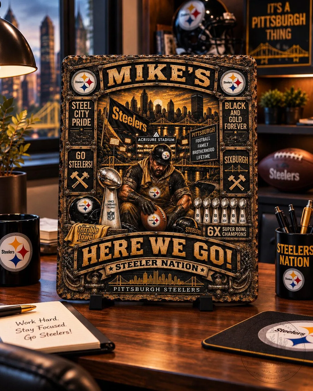 Pittsburgh Steelers Football Team Super Bowl Champions Wooden Wall Art 5 Pittsburgh Steelers Football Team Super Bowl Champions Wooden Wall Art