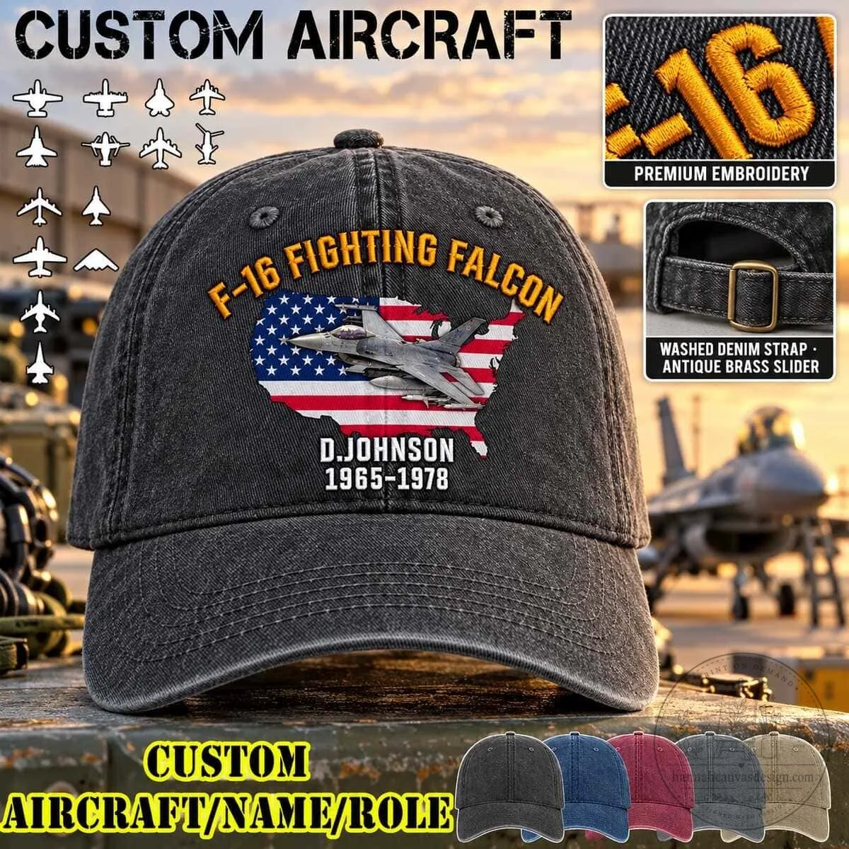 F-22 Raptor Fighter Jet American Flag Washed Denim Baseball Cap Hat 13 F-22 Raptor Fighter Jet American Flag Washed Denim Baseball Cap Hat