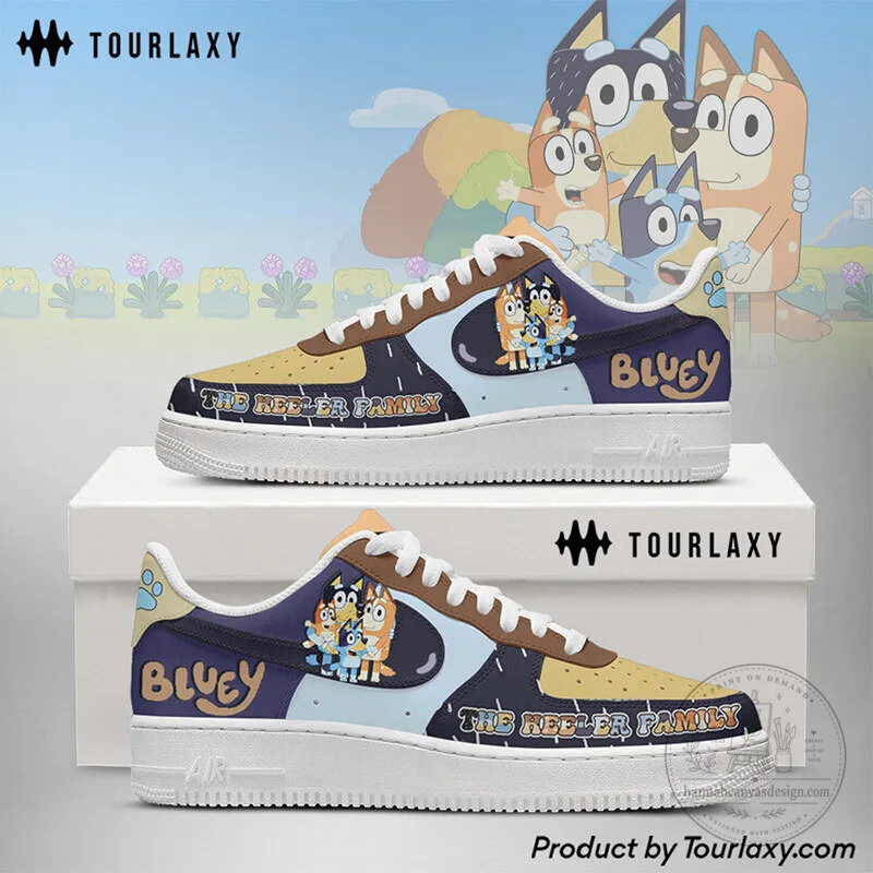 Bluey The Heeler Family Cartoon Character Custom Printed Shoes