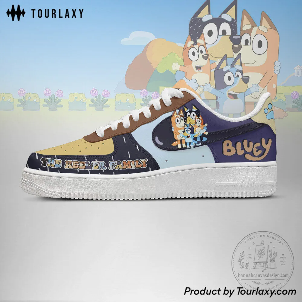 Bluey The Heeler Family Cartoon Character Custom Printed Shoes 4 Bluey The Heeler Family Cartoon Character Custom Printed Shoes
