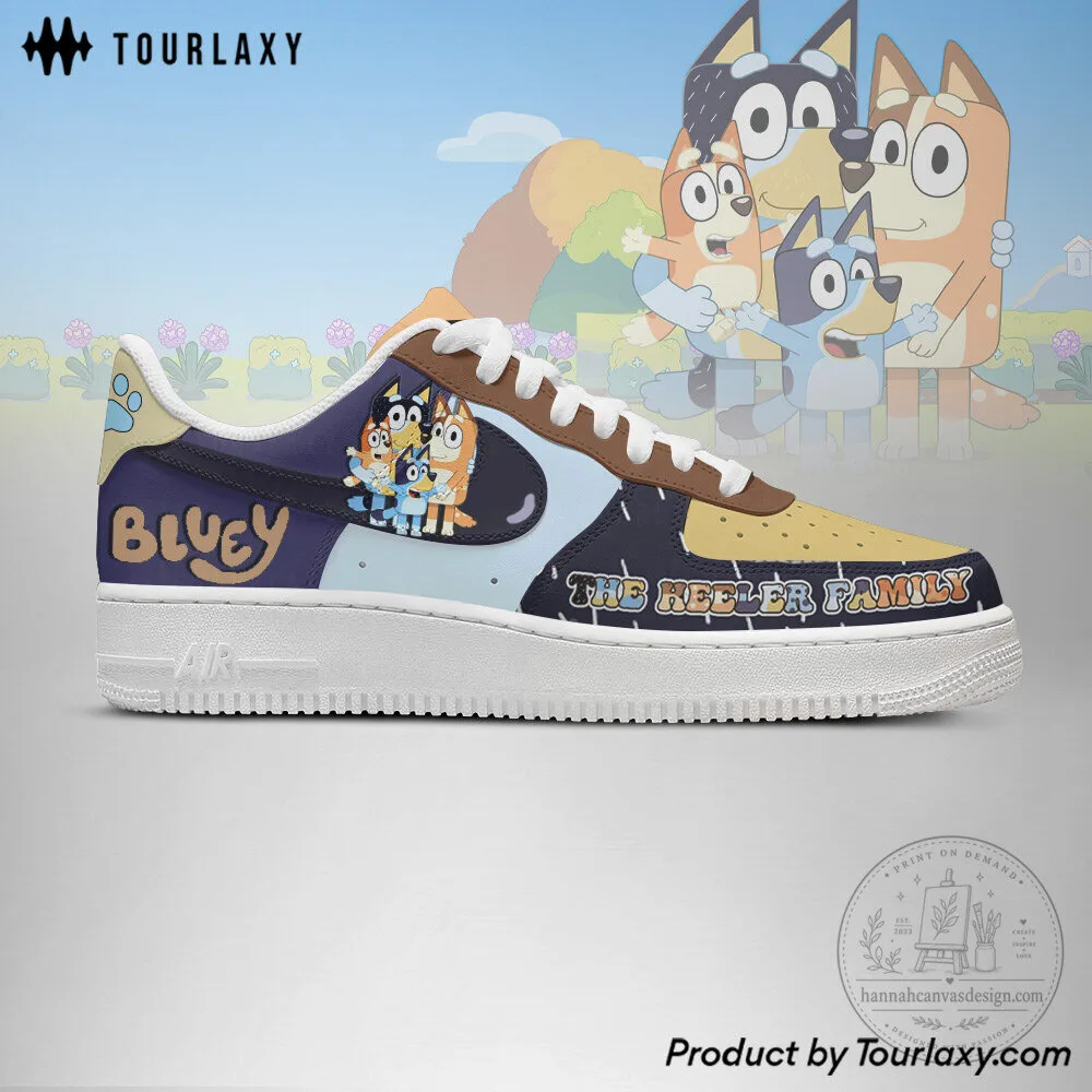 Bluey The Heeler Family Cartoon Character Custom Printed Shoes 5 Bluey The Heeler Family Cartoon Character Custom Printed Shoes