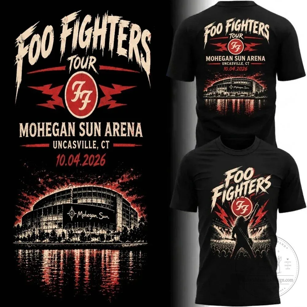 Foo Fighters Mohegan Sun Arena Uncasville Connecticut Concert T-Shirt 2026