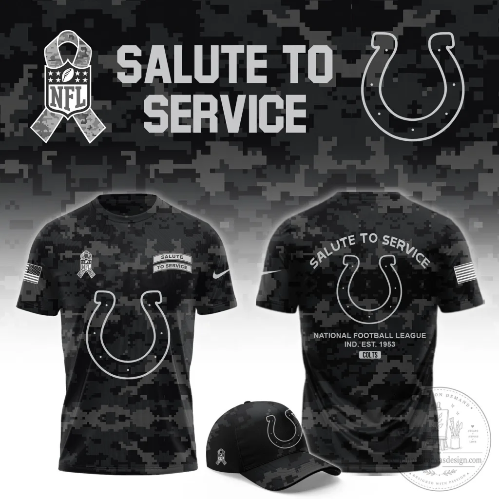 Indianapolis Colts Salute To Service Digital Camouflage Short Sleeve T-Shirt Indianapolis Colts Salute To Service Digital Camouflage Short Sleeve T-Shirt