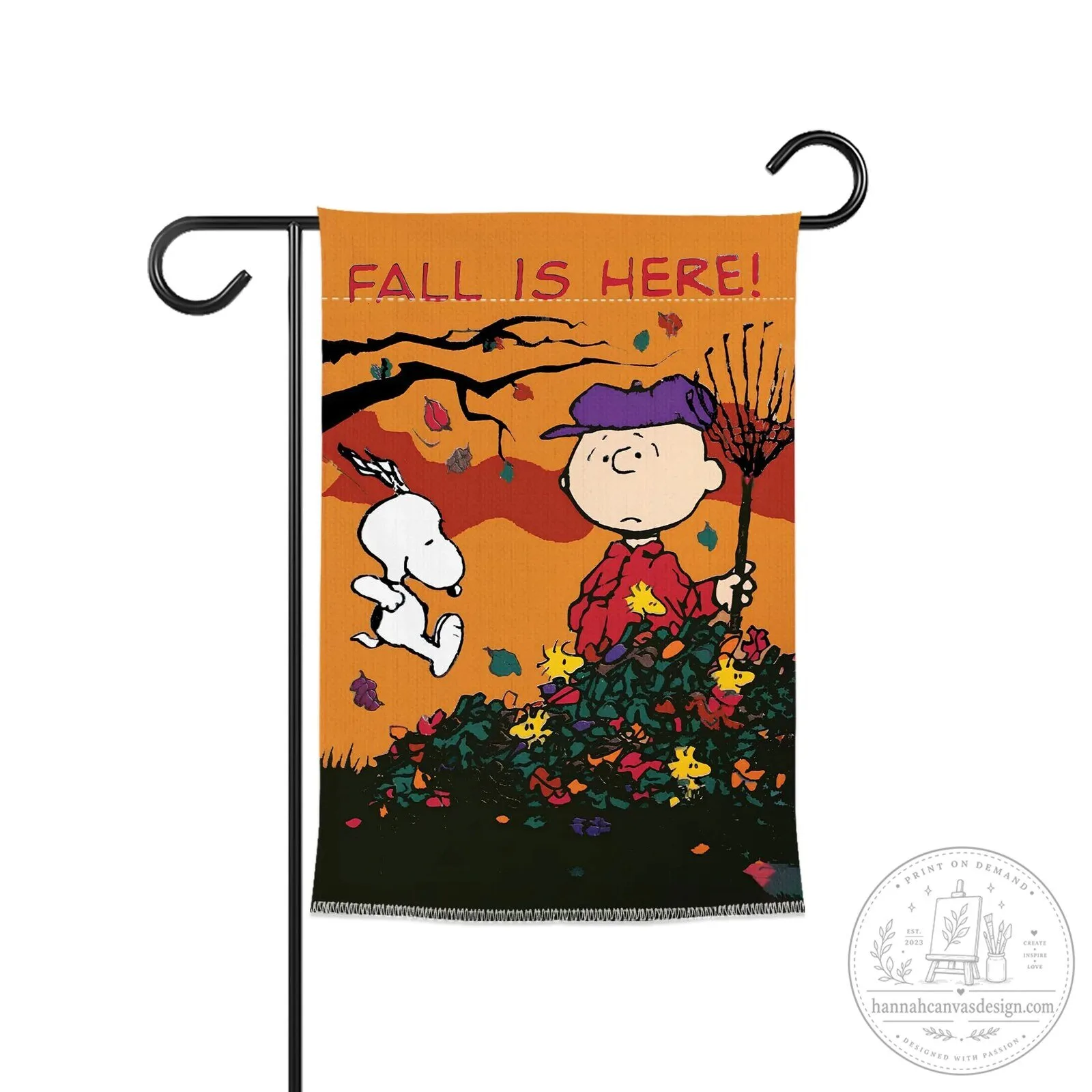 Snoopy Charlie Brown Fall Is Here Autumn Leaves Garden Flag 7 Snoopy Charlie Brown Fall Is Here Autumn Leaves Garden Flag