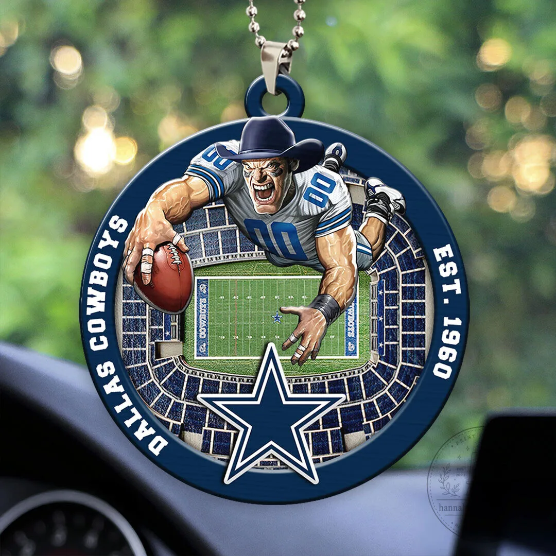Dallas Cowboys Football Stadium Player Car Hanging Ornament
