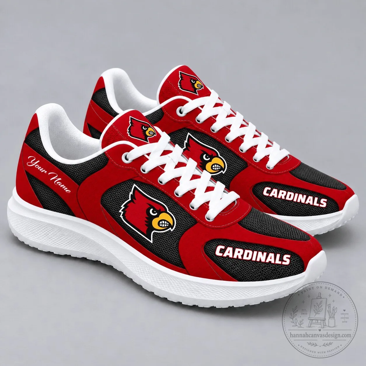 Louisville Cardinals NCAA Classic Spirit Sport Sneakers Shoes