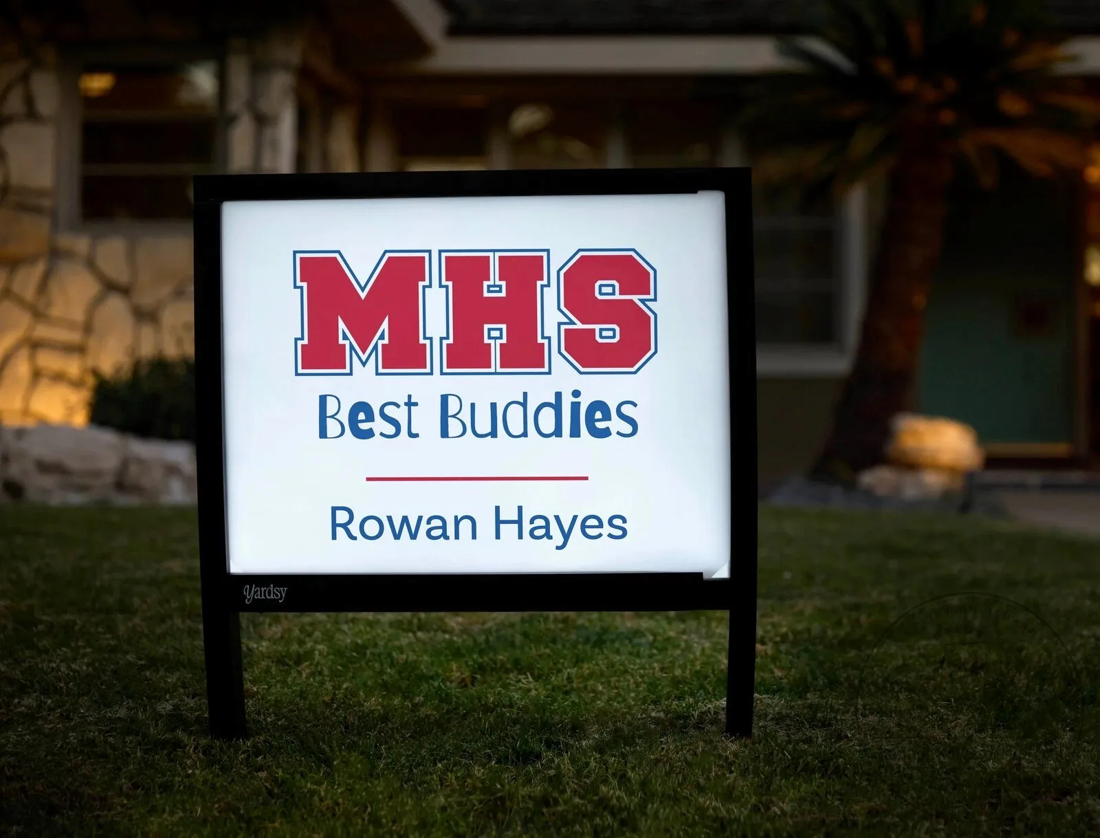 Midway High School Best Buddies Custom Yard Sign with Rowan Hayes Name 6 Midway High School Best Buddies Custom Yard Sign with Rowan Hayes Name