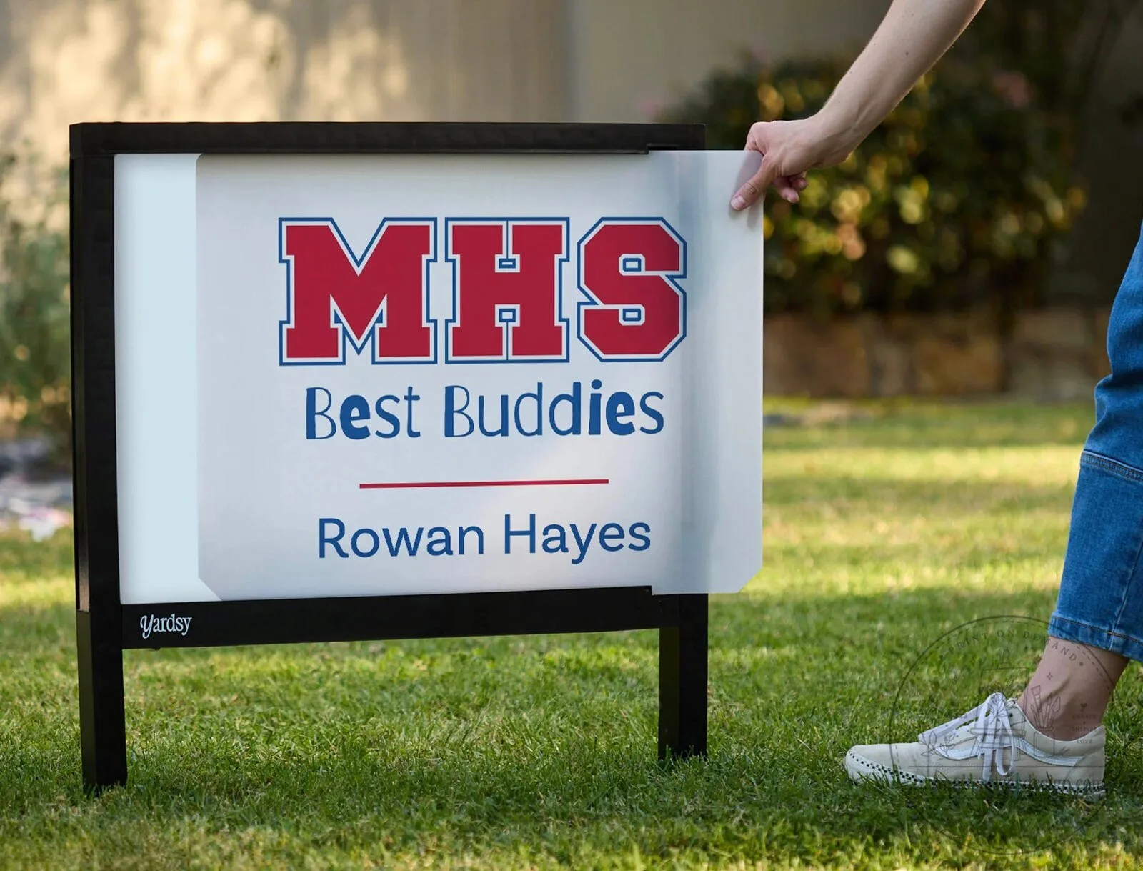 Midway High School Best Buddies Custom Yard Sign with Rowan Hayes Name 7 Midway High School Best Buddies Custom Yard Sign with Rowan Hayes Name