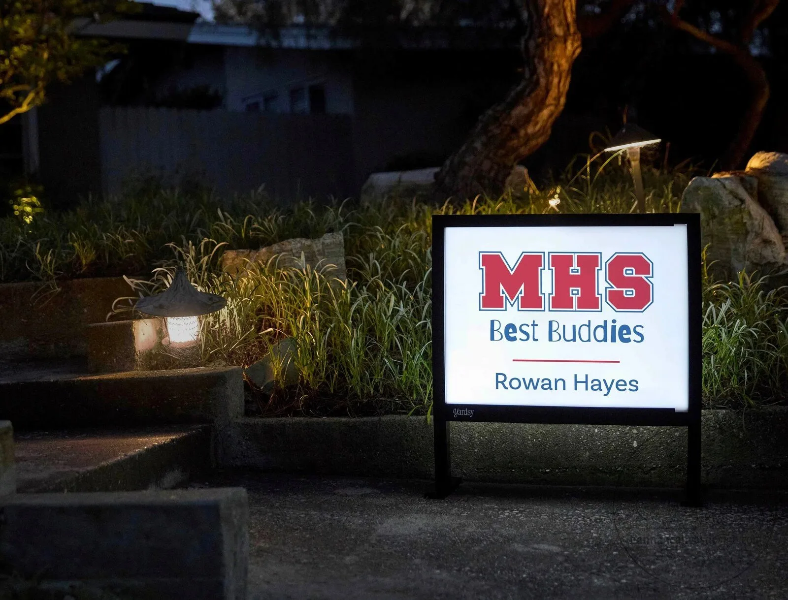 Midway High School Best Buddies Custom Yard Sign with Rowan Hayes Name 8 Midway High School Best Buddies Custom Yard Sign with Rowan Hayes Name