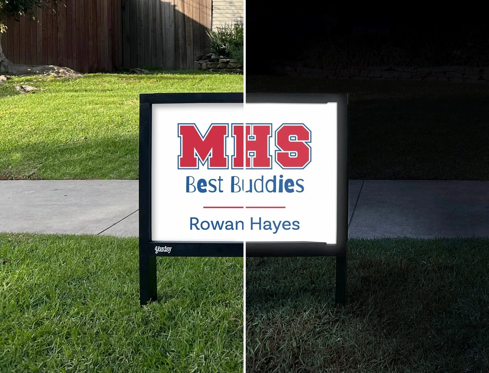 Midway High School Best Buddies Custom Yard Sign with Rowan Hayes Name 9 Midway High School Best Buddies Custom Yard Sign with Rowan Hayes Name