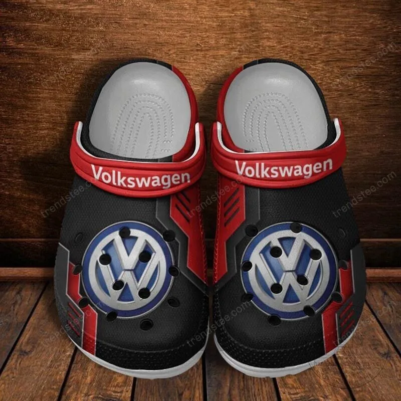 Volkswagen Classic Casual Logo Black and Red Comfortable Shoes