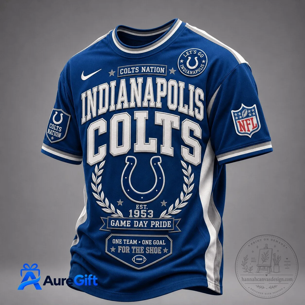 Indianapolis Colts NFL Football Game Day Pride Fan T-Shirt