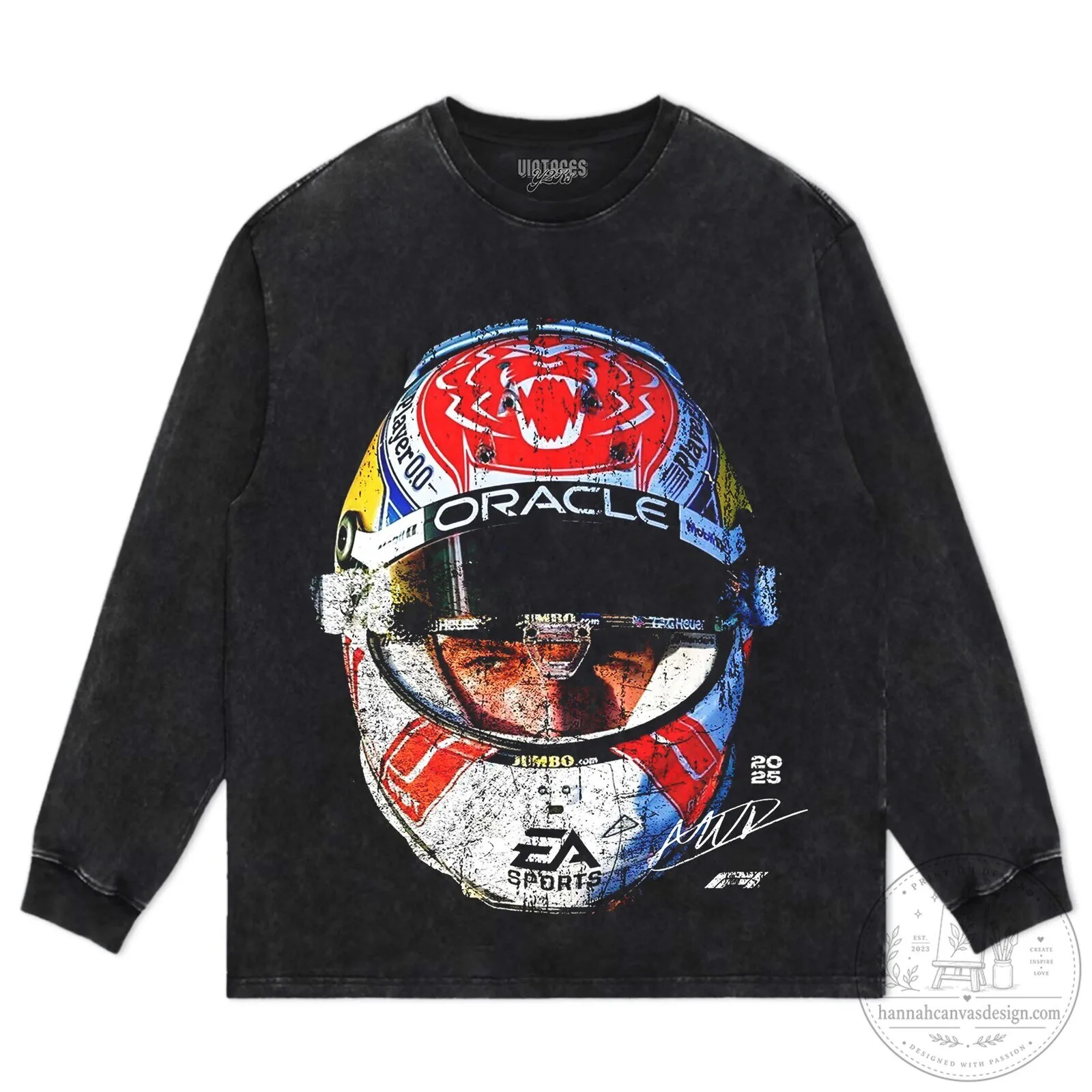 Max Verstappen Oracle Red Bull Racing F1 Helmet Graphic Black T-Shirt 8 Max Verstappen Oracle Red Bull Racing F1 Helmet Graphic Black T-Shirt