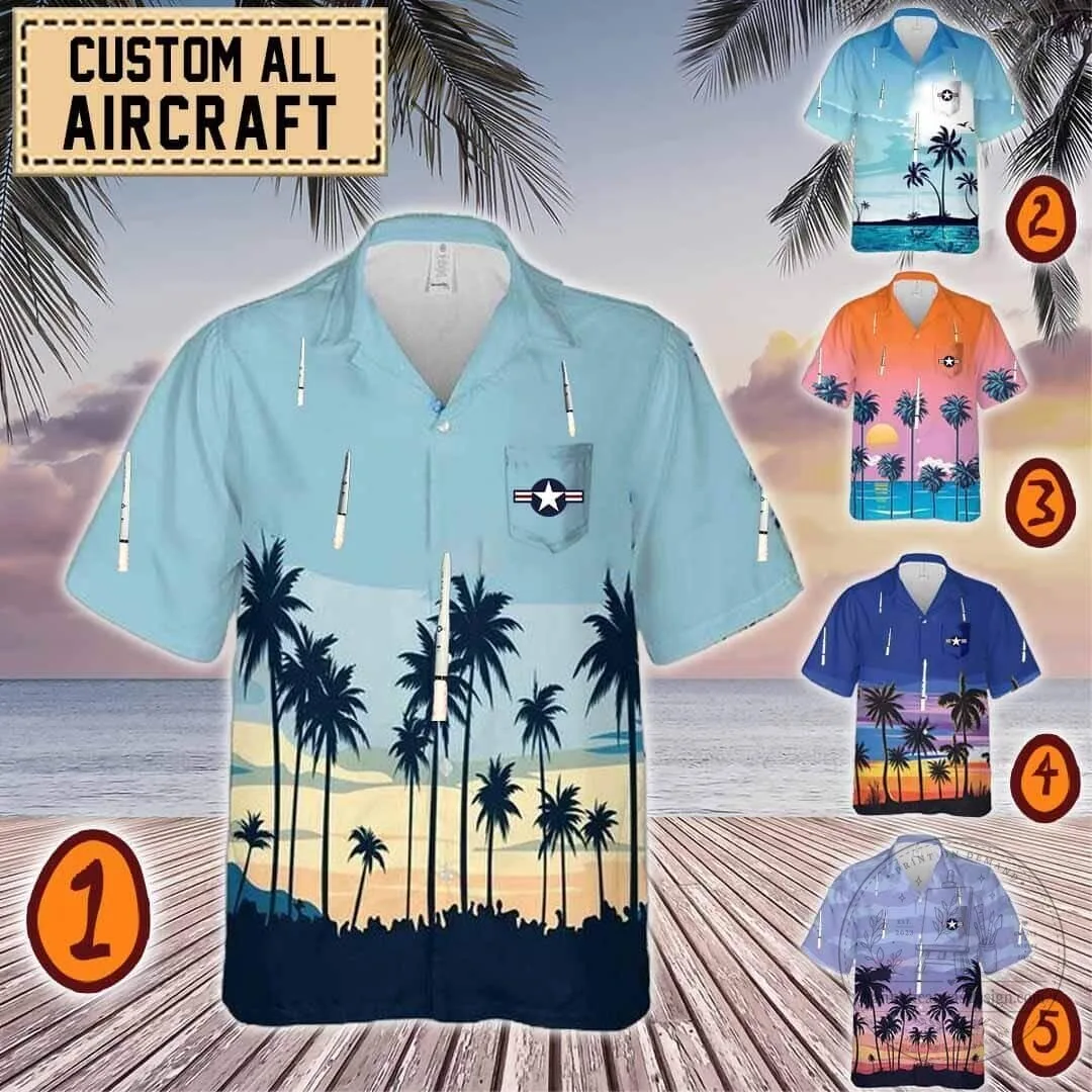 LGM-30G Minuteman III Intercontinental Ballistic Missile Hawaiian Shirt