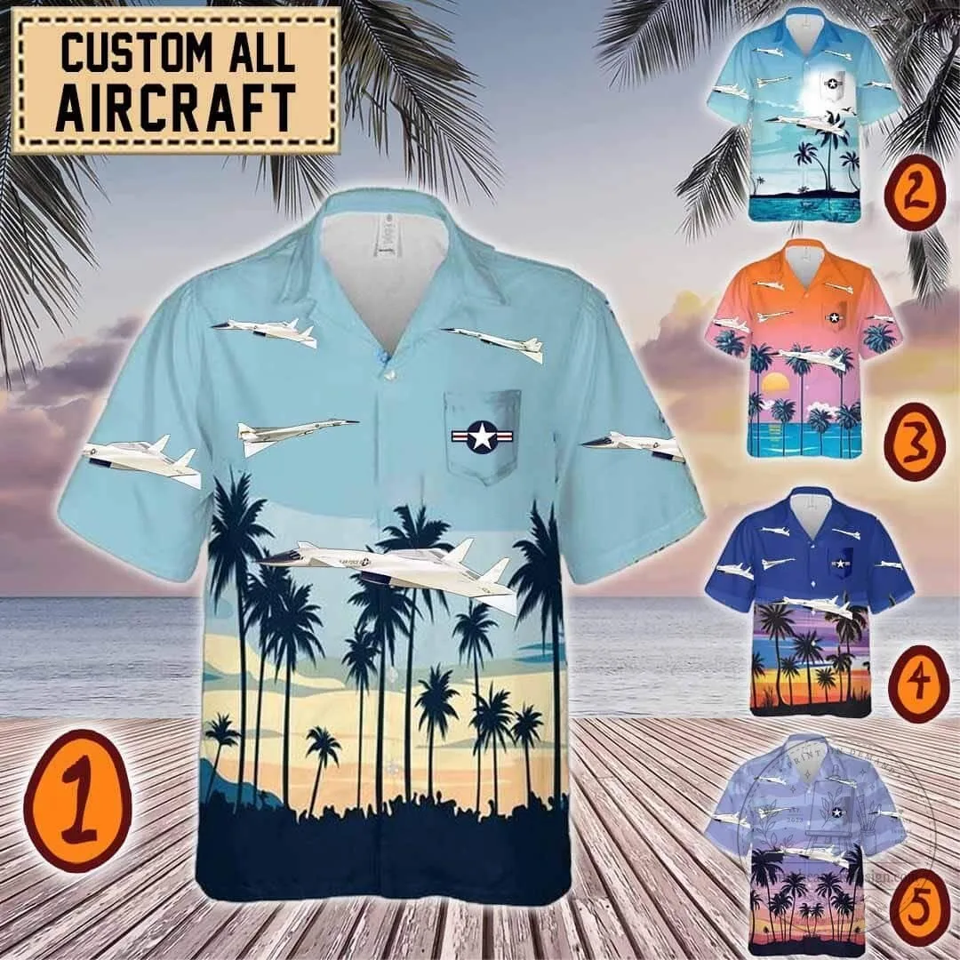 North American XB-70 Valkyrie Supersonic Bomber Hawaiian Shirt