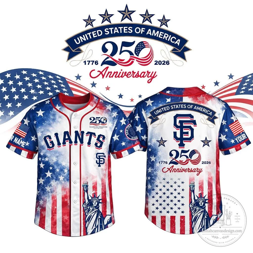 San Francisco Giants 250th Anniversary United States of America Baseball Jersey