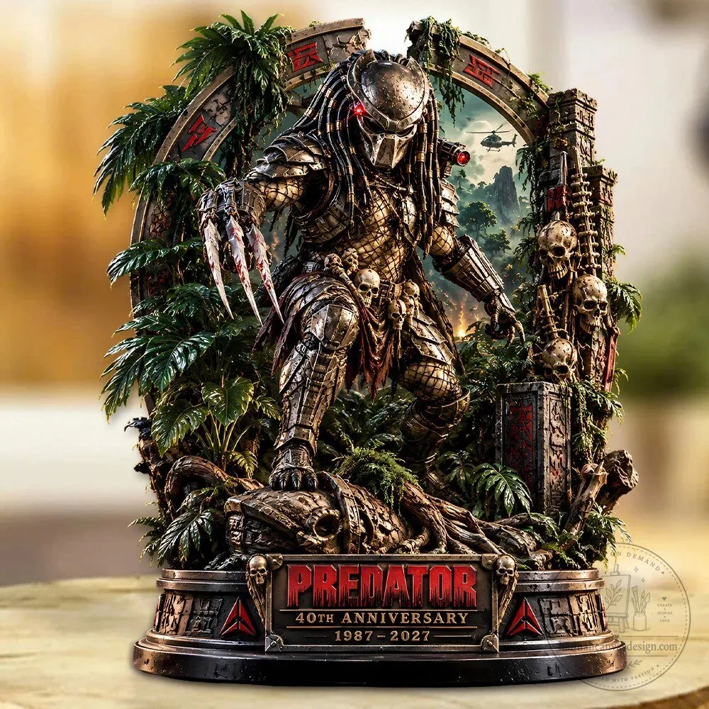 Custom Shape Acrylic Plaque for Predator's 40th Anniversary (1987-2027)
