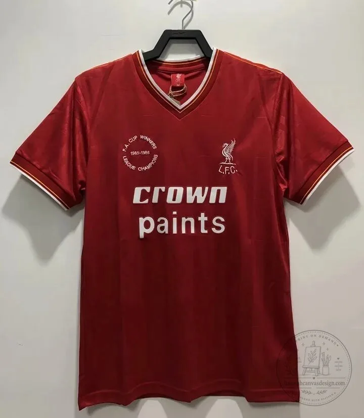 Liverpool Football Club 1985-1986 Home Retro Football Jersey