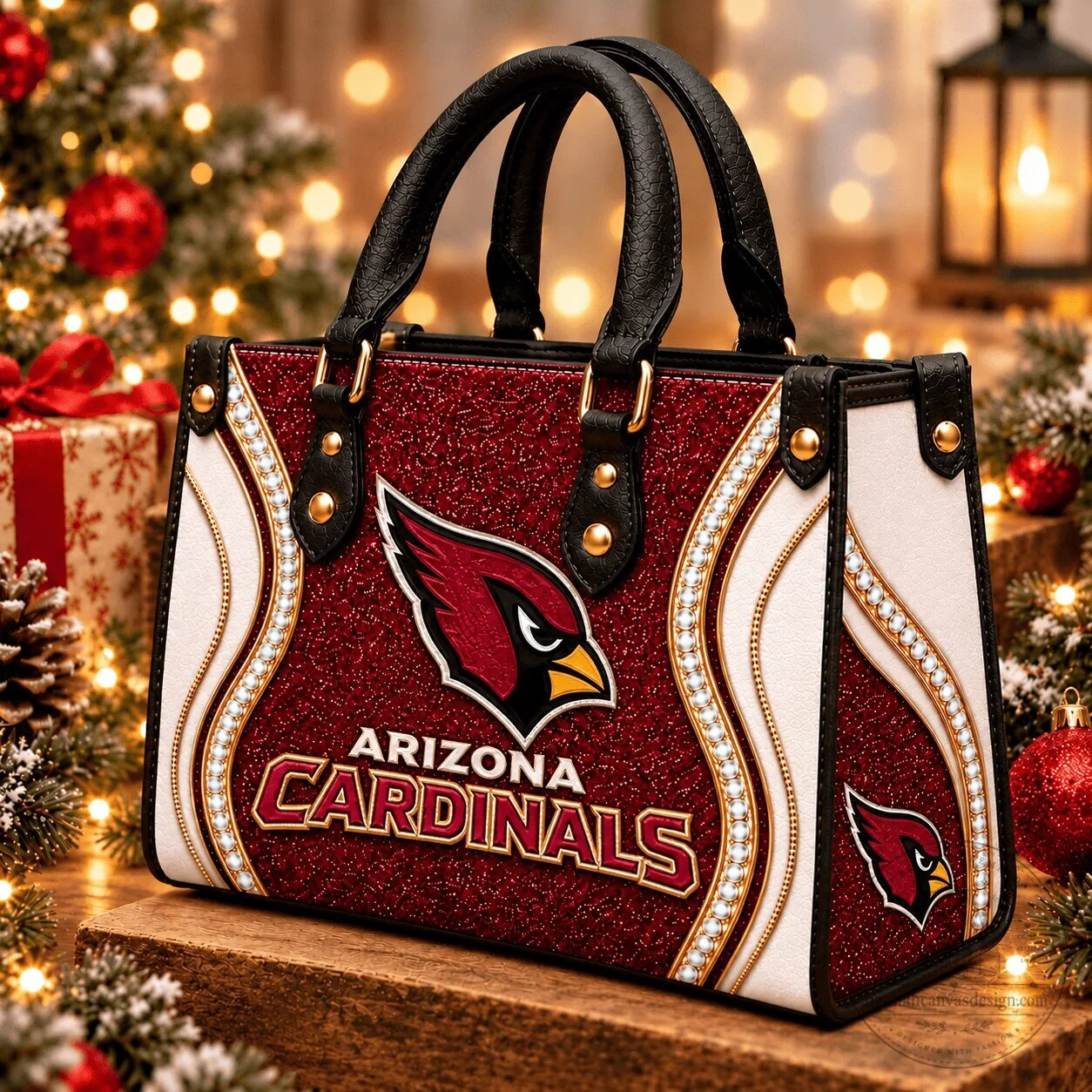 Arizona Cardinals NFL Football Team Sparkle Handbag