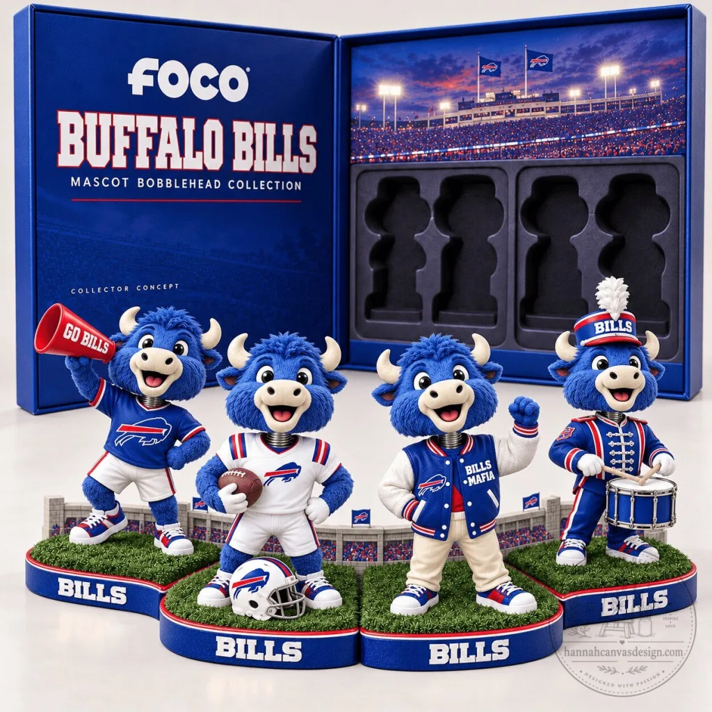 Buffalo Bills Mascot Bobblehead Collection Set Buffalo Bills Mascot Bobblehead Collection Set