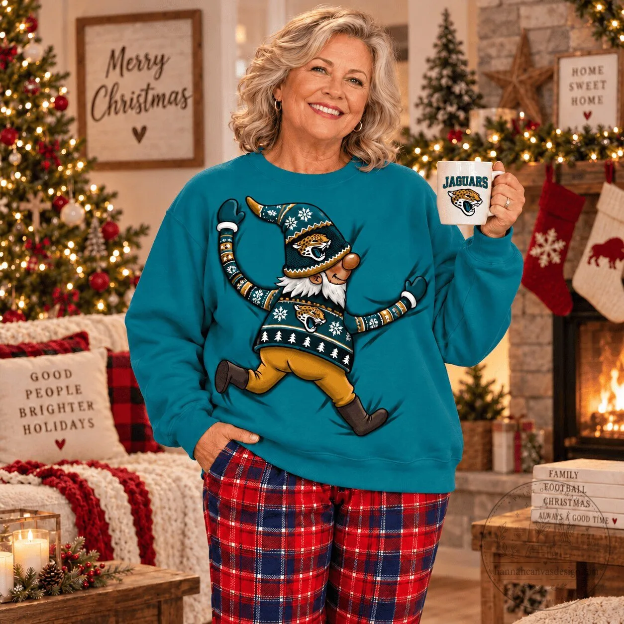 Jacksonville Jaguars Christmas Gnome Holiday NFL Football Fan Sweatshirt