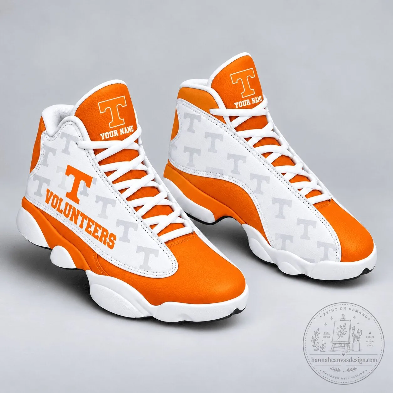 Tennessee Volunteers Personalized NCAA Football Team Fan Shoes