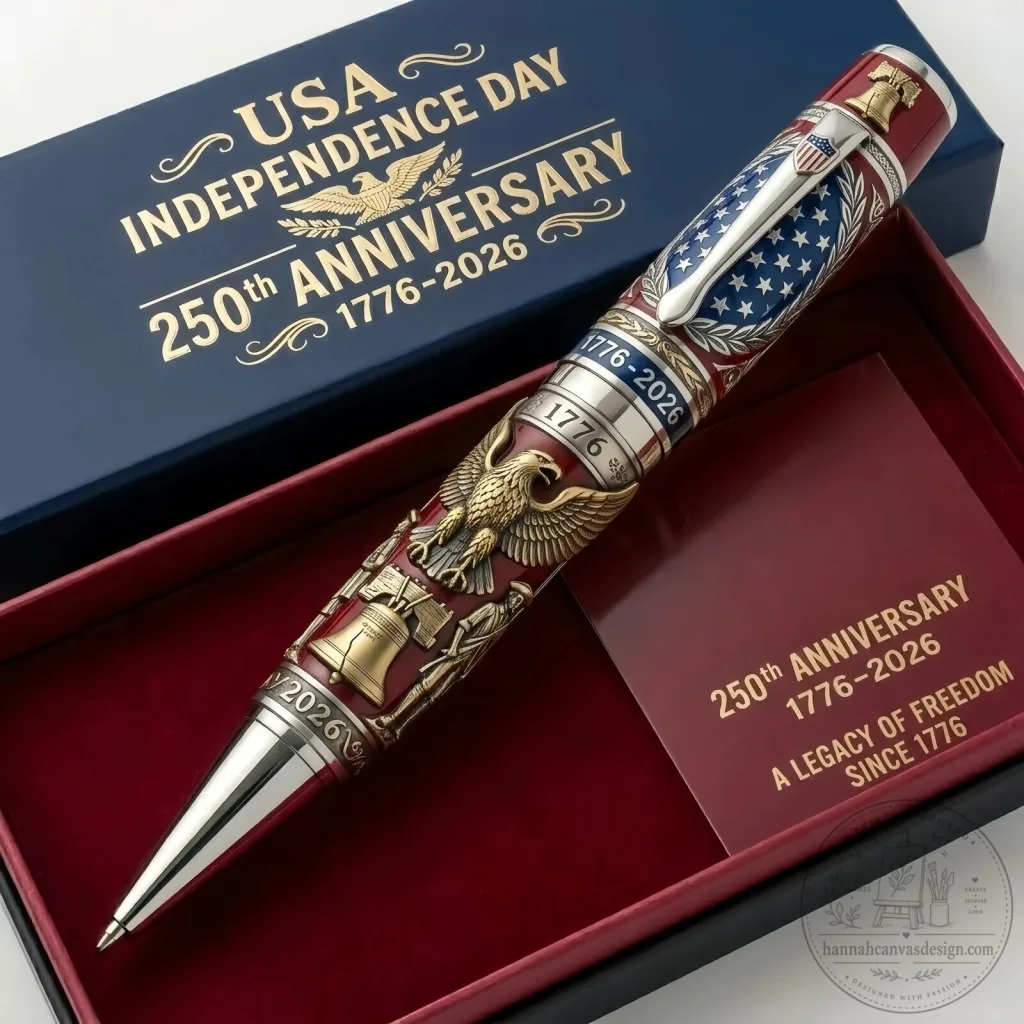 USA Independence Day 250th Anniversary 1776-2026 Commemorative Pen USA Independence Day 250th Anniversary 1776-2026 Commemorative Pen