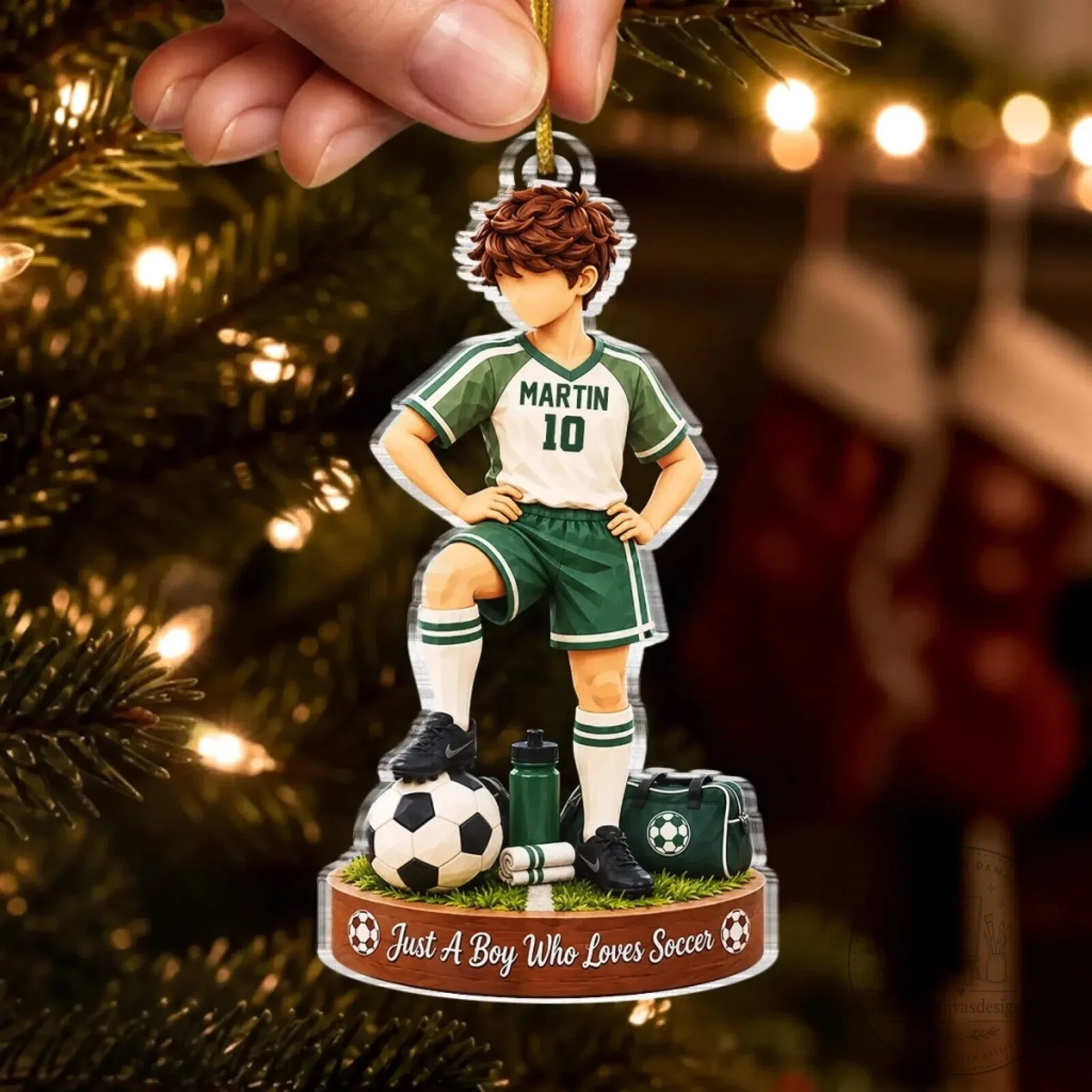 Personalized Soccer Player Acrylic Ornament - Custom Football Team Christmas Decoration 10 Personalized Soccer Player Acrylic Ornament - Custom Football Team Christmas Decoration