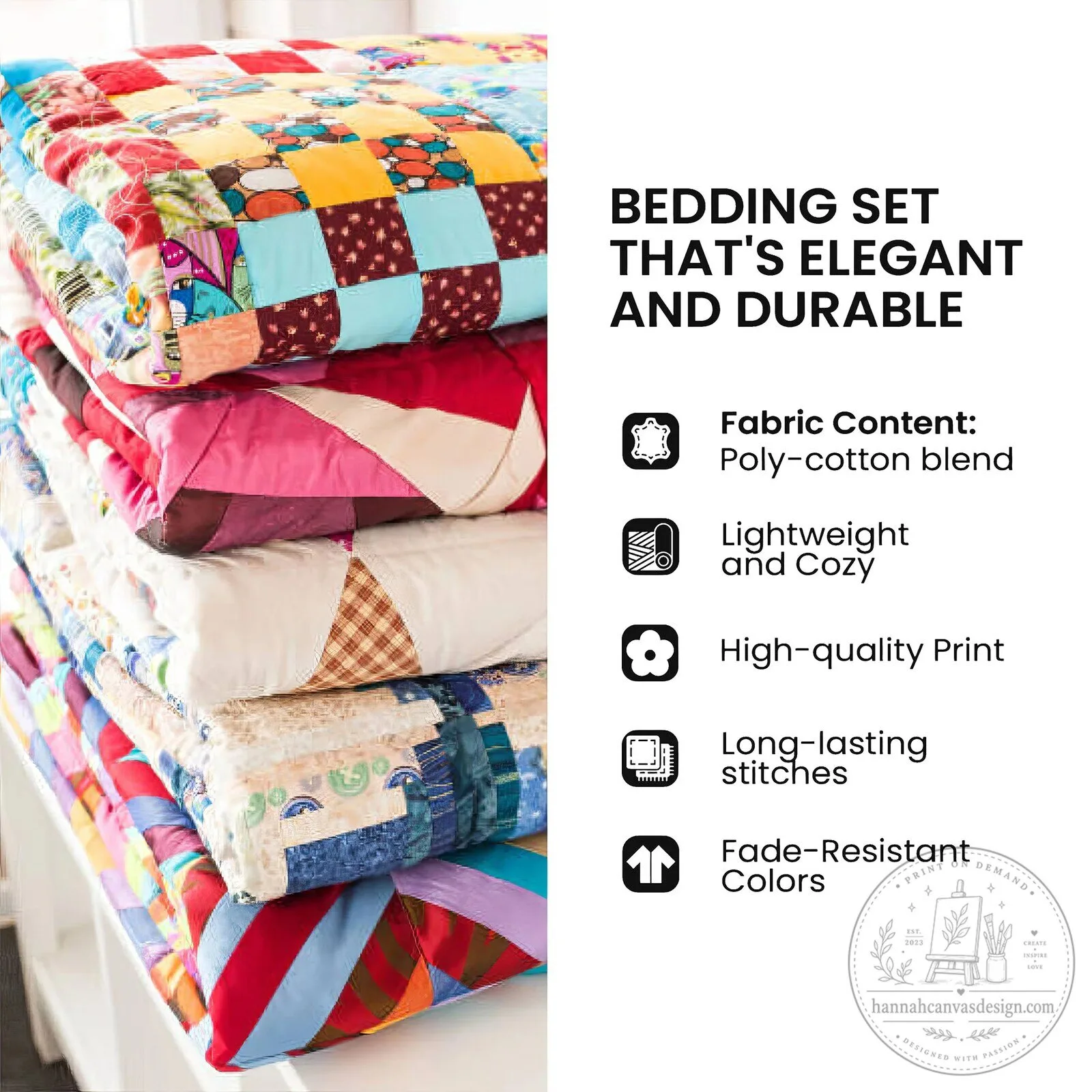 Black Cat Sunflowers Patchwork Quilted Bedding Set with Pillow Shams 7 Black Cat Sunflowers Patchwork Quilted Bedding Set with Pillow Shams