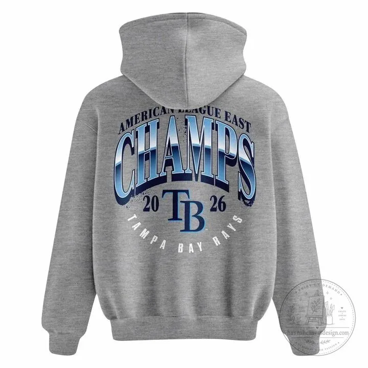Tampa Bay Rays 2026 American League East Champions Locker Room Hoodie 10 Tampa Bay Rays 2026 American League East Champions Locker Room Hoodie