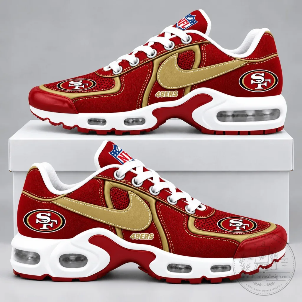 San Francisco 49ers National Football League Team Red Athletic Shoes San Francisco 49ers National Football League Team Red Athletic Shoes
