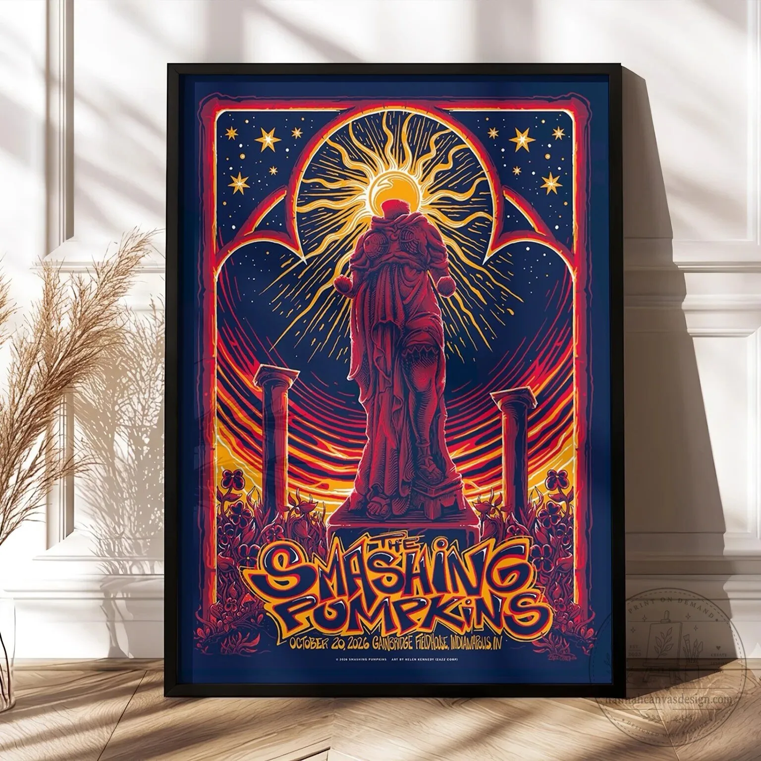 Concert Poster for The Smashing Pumpkins' 2026 Rats In A Cage Tour in Indianapolis